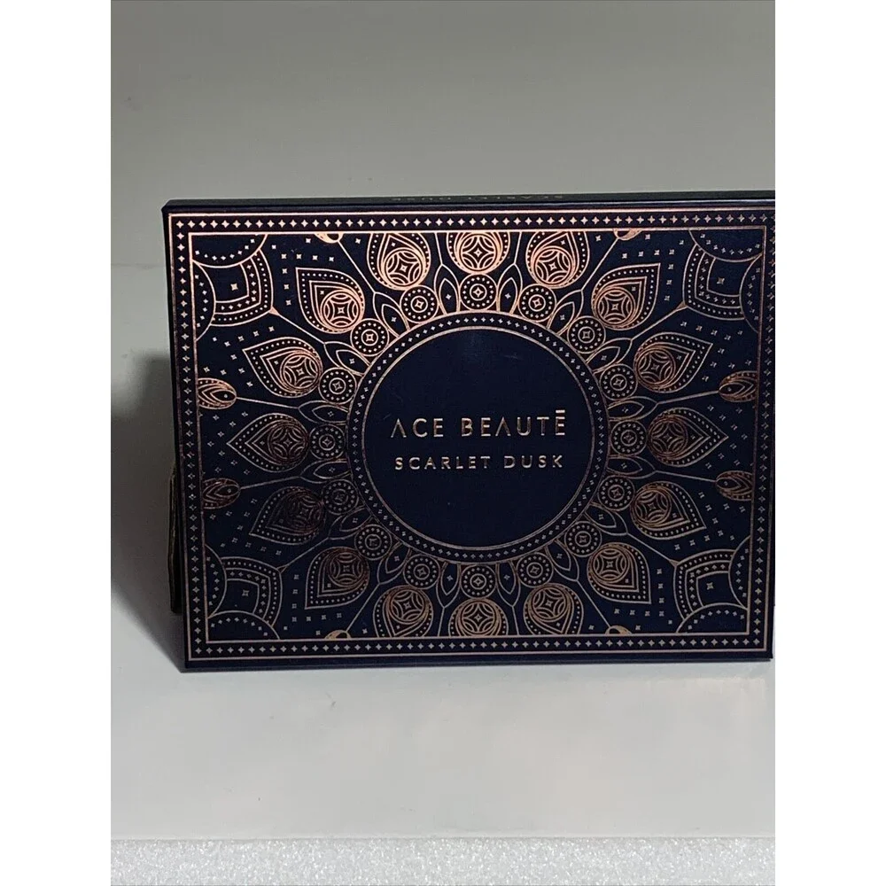 Ace Beaute SCARLET DUSK Matte Shimmer Eyeshadow Palette New No Box High Pigment